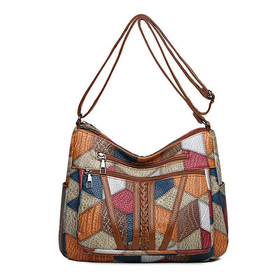 Fern Patchwork skuldertaske