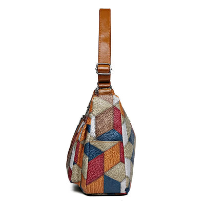 Fern Patchwork skuldertaske