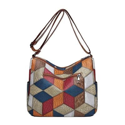 Fern Patchwork skuldertaske