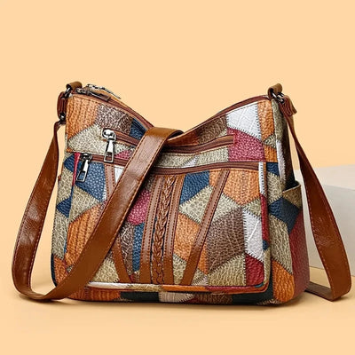 Fern Patchwork skuldertaske