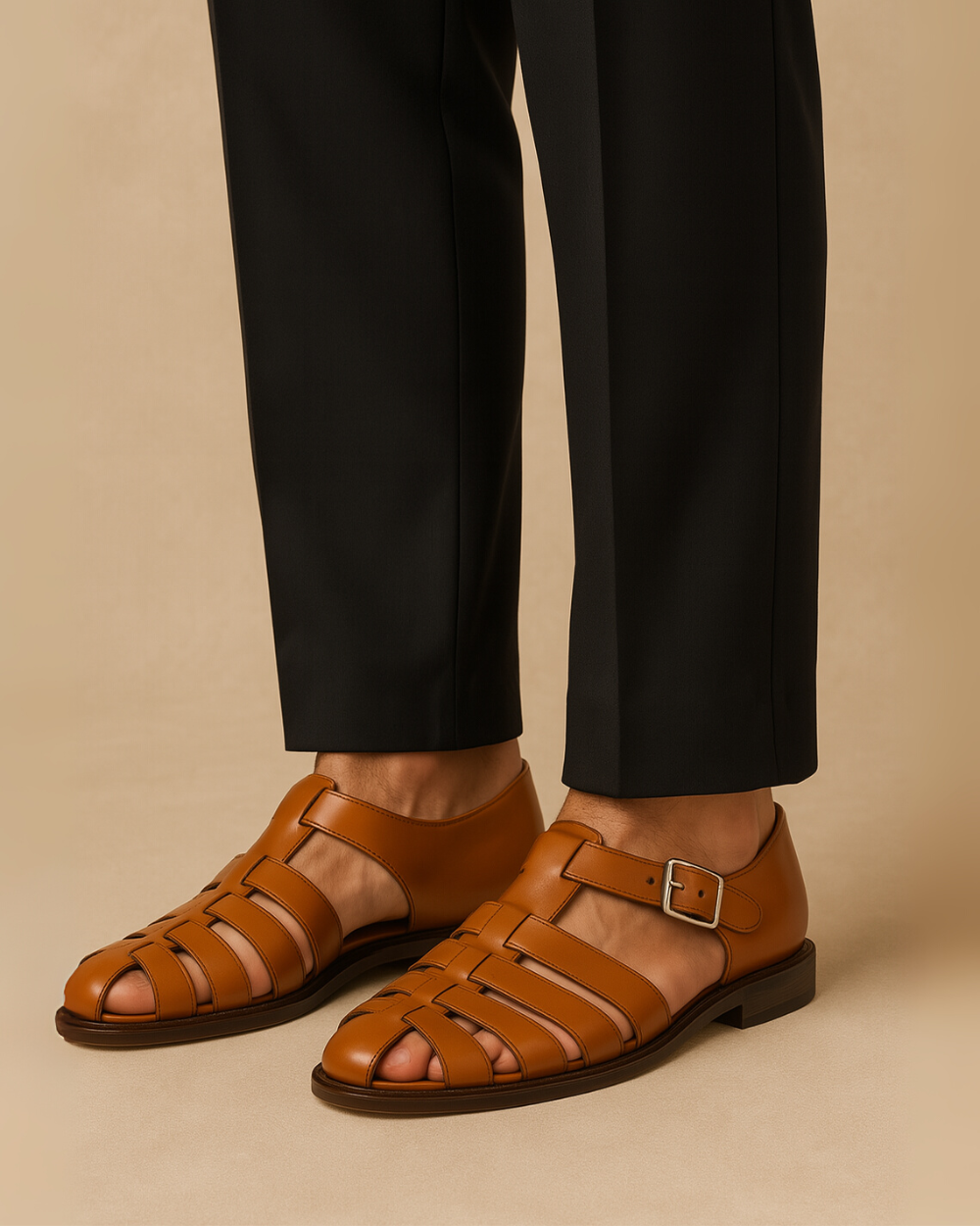 Renaud Lukket sandal med elegant spænde
