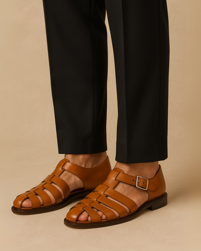 Renaud Lukket sandal med elegant spænde