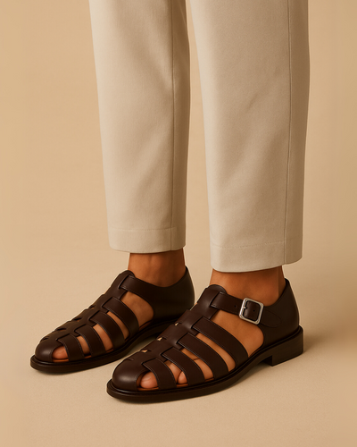 Renaud Lukket sandal med elegant spænde