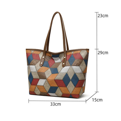 Sola Patchwork skuldertaske
