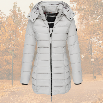 Camille Stilfuld parka med varmt inderfor