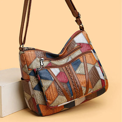 Fern Patchwork skuldertaske