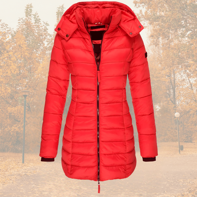Camille Stilfuld parka med varmt inderfor