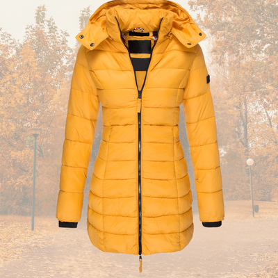 Camille Stilfuld parka med varmt inderfor