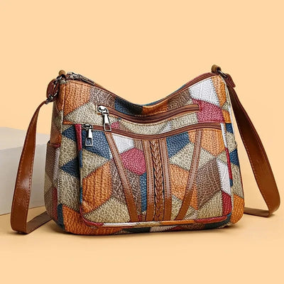 Fern Patchwork skuldertaske