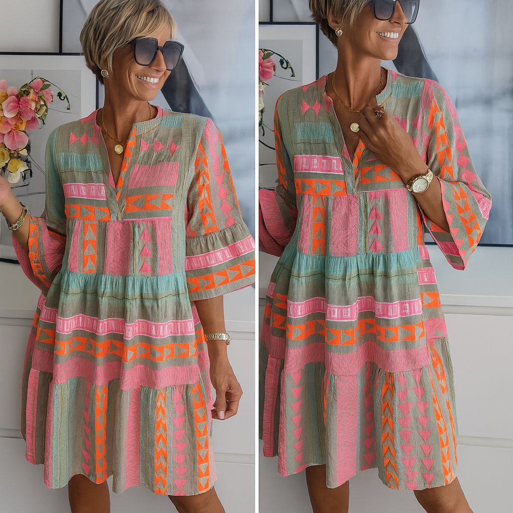Stacey Broderet Sommerkjole Mini