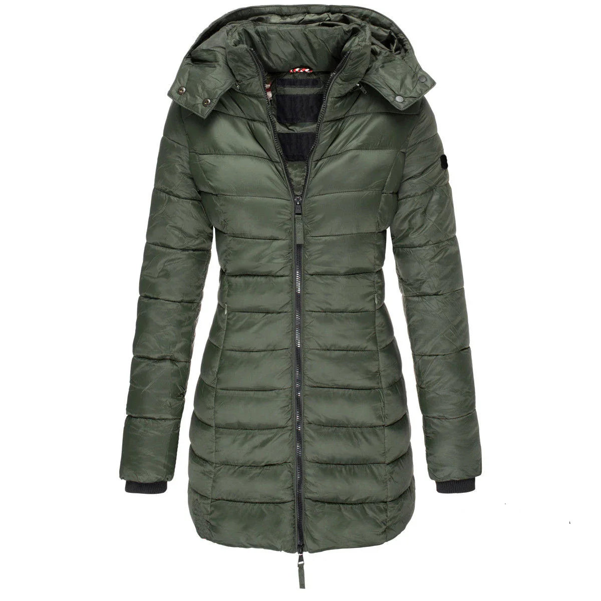 Camille Stilfuld parka med varmt inderfor