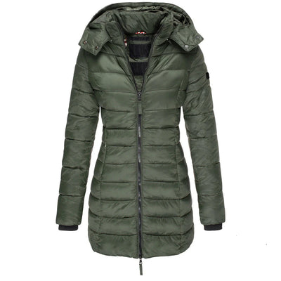 Camille Stilfuld parka med varmt inderfor