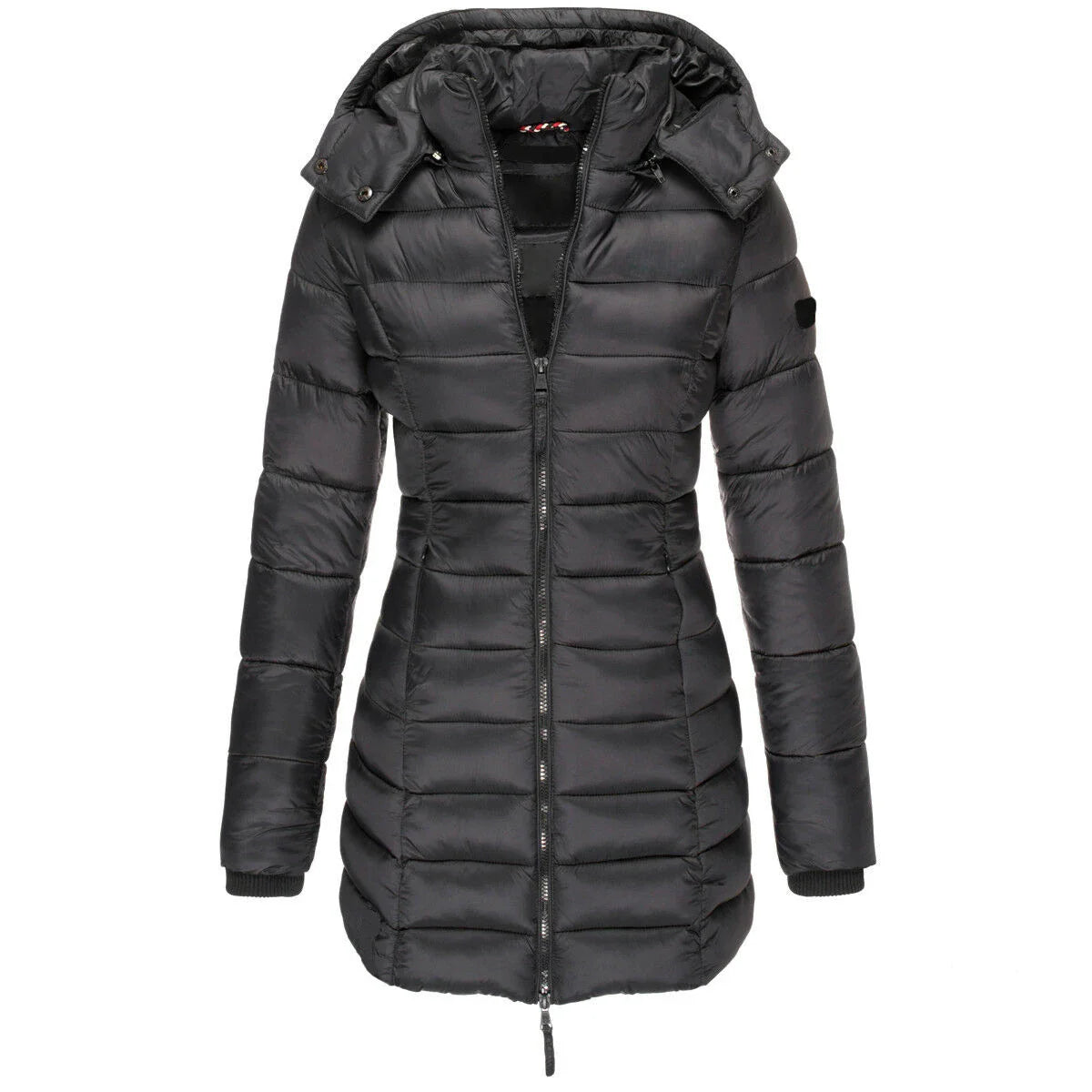 Camille Stilfuld parka med varmt inderfor