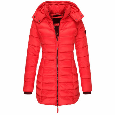 Camille Stilfuld parka med varmt inderfor