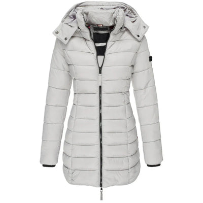 Camille Stilfuld parka med varmt inderfor