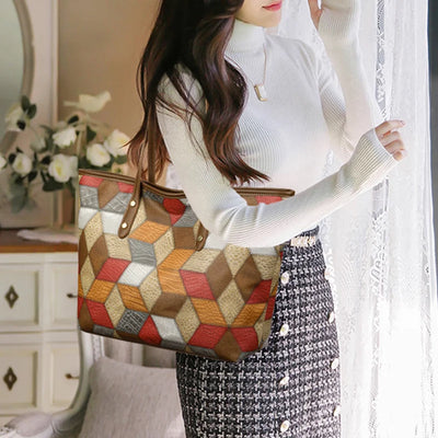 Sola Patchwork skuldertaske