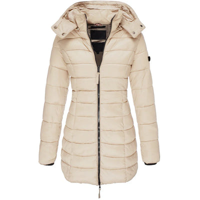 Camille Stilfuld parka med varmt inderfor