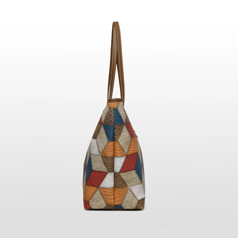 Sola Patchwork skuldertaske