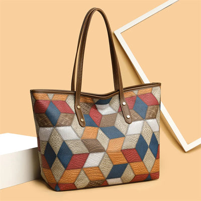 Sola Patchwork skuldertaske