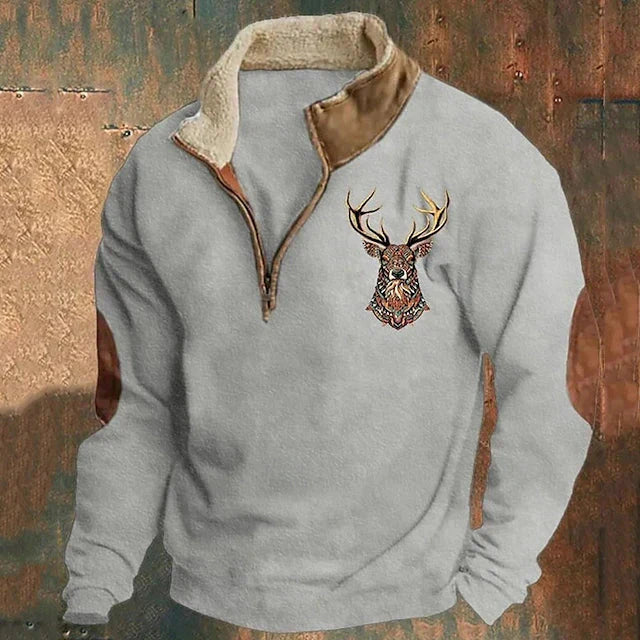 Christos Sweater med hjortedetaljer