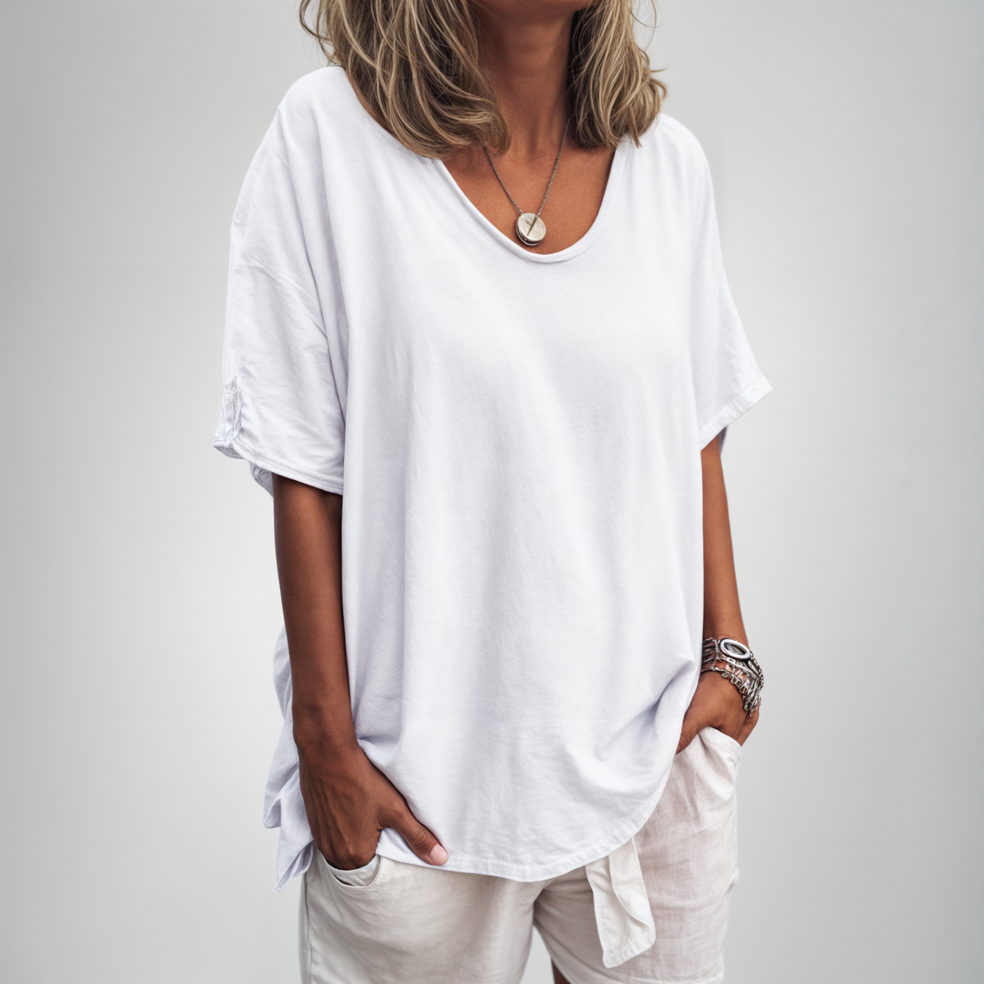Sofia Behagelig Løs T-shirt