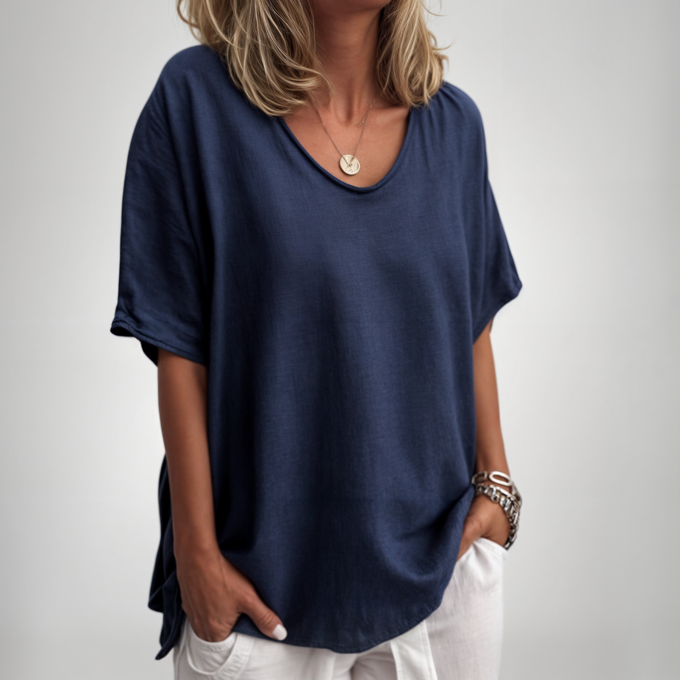 Sofia Behagelig Løs T-shirt