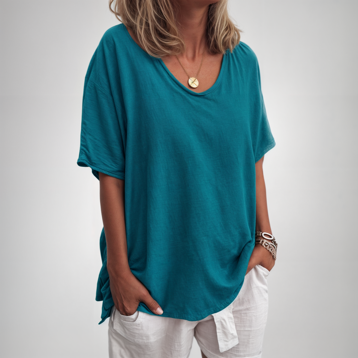 Sofia Behagelig Løs T-shirt