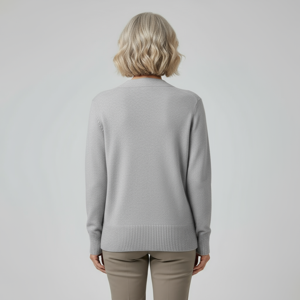 Adele Blød cardigan med hjerteknapper