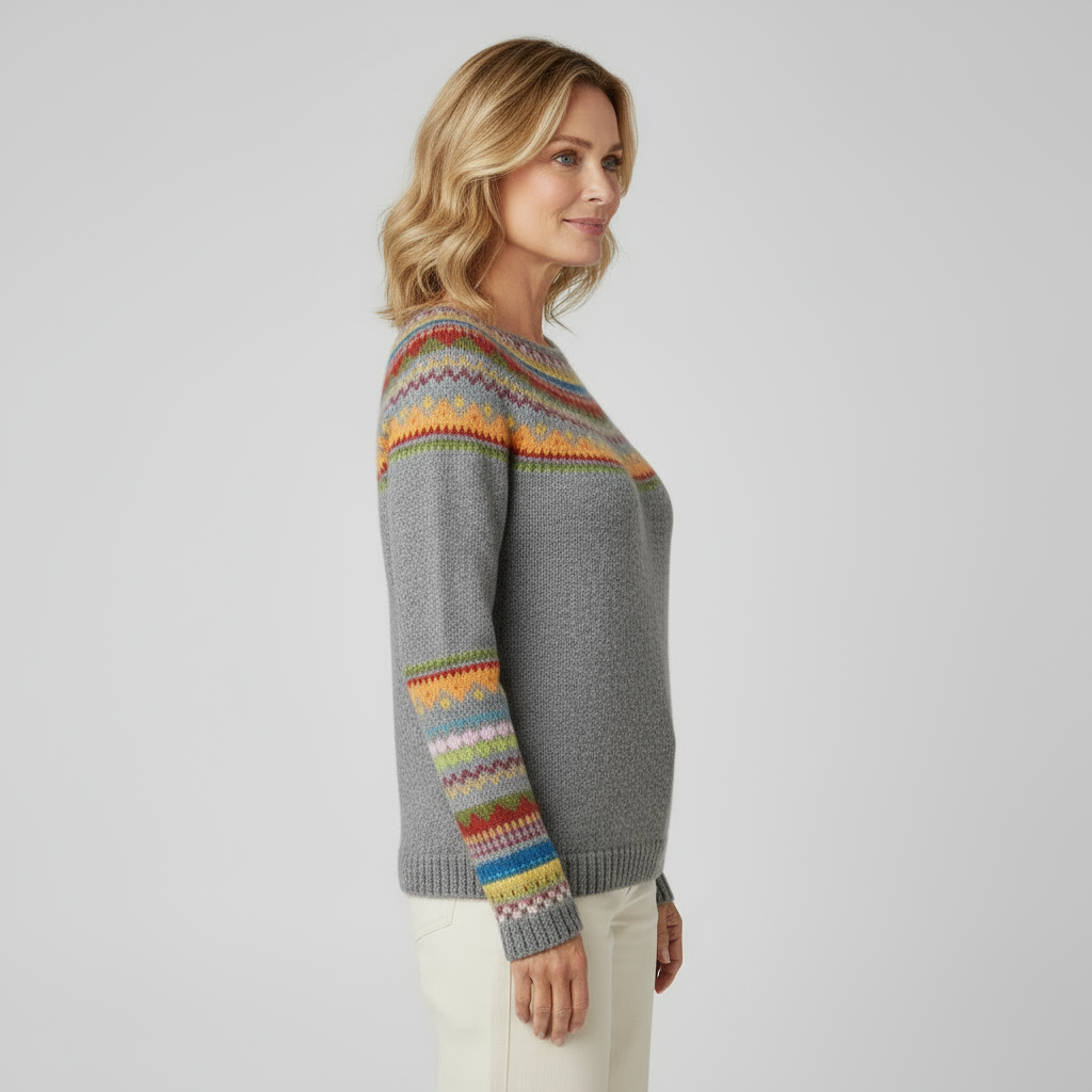 AMÉLIE RETRO STRIKKET TRØJE