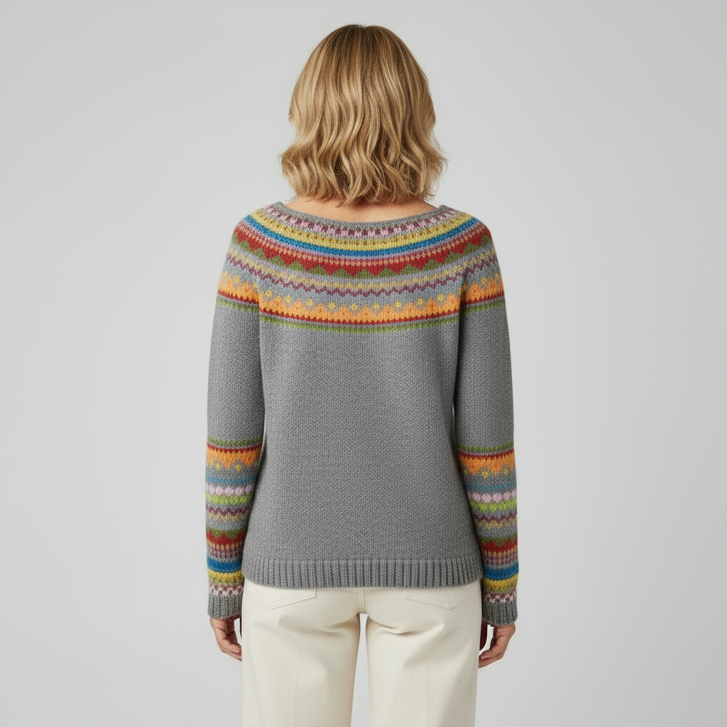 AMÉLIE RETRO STRIKKET TRØJE