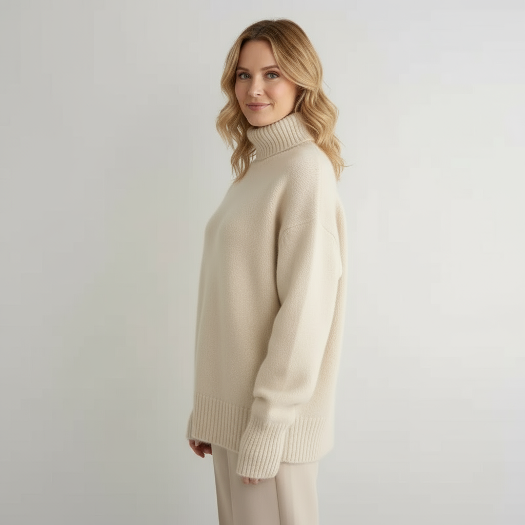 Isabella Sweater med høj hals